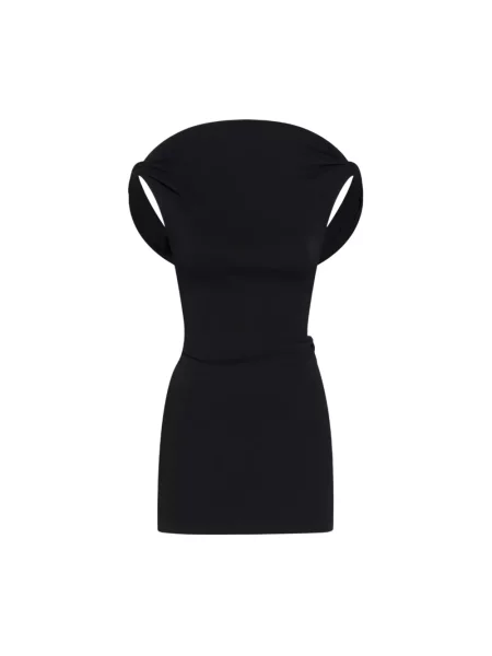 Sukienka mini Jacquemus z odkrytymi plecami czarna