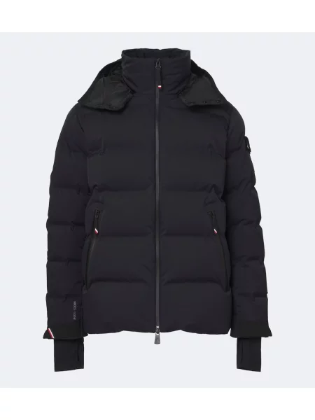 Lyžařská bunda Moncler Grenoble s kapucí modrá