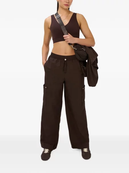 Παντελόνι cargo Sweaty Betty με κορδόνι καφέ