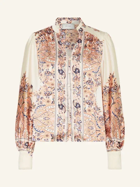 Neo Noir Bluzka Massima Z Falbanką beige beżowa