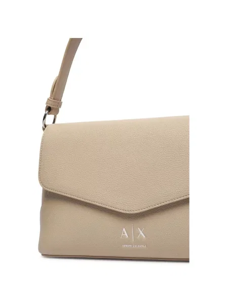 Armani Exchange crossbody kabelka dámska z imitácie kože béžová