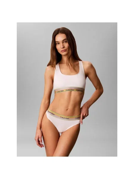 Bez podstave bralette Calvin Klein Jeans bijela