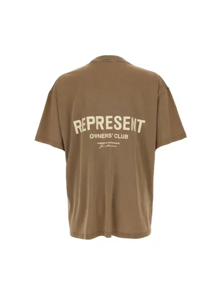 REPRESENT Koszulki Mężczyzna Beżowy S koszulka brązowa
