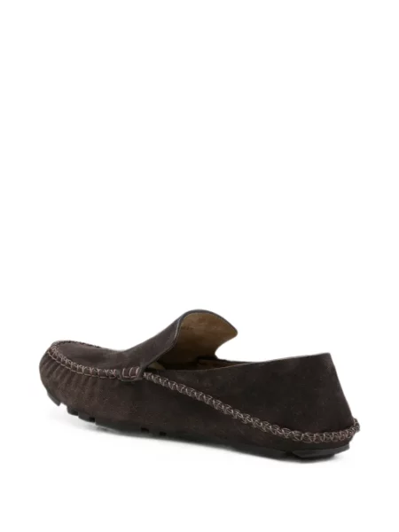 Pantofi loafer Loewe din piele de căprioară maro