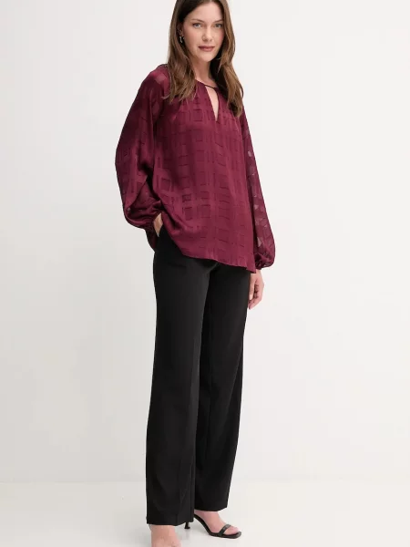 Блузка Joseph Ribkoff однотонна бордовий