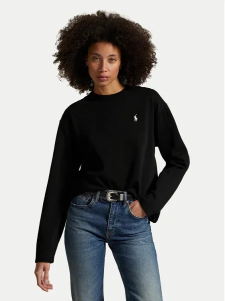 Polo Ralph Lauren Bluză Straight Fit negru