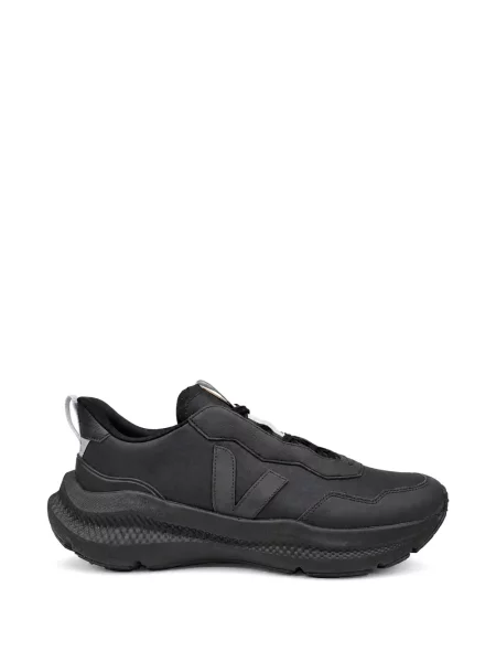 Sneakerși Veja din piele cu autograf negru