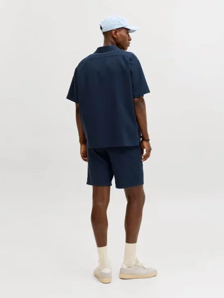 Повседневная рубашка Jack & Jones синяя