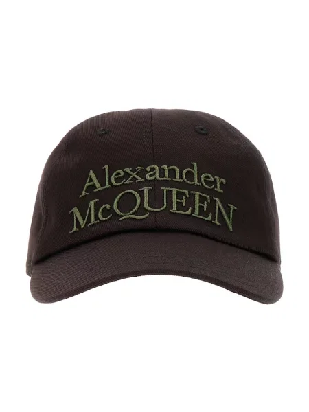 Czapka z daszkiem Alexander Mcqueen czarna