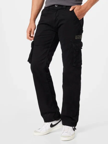 Alpha Industries nohavice Jet Straight Fit čierna