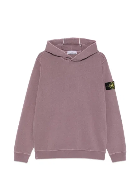 Суичър с качулка Stone Island камъни виолетово