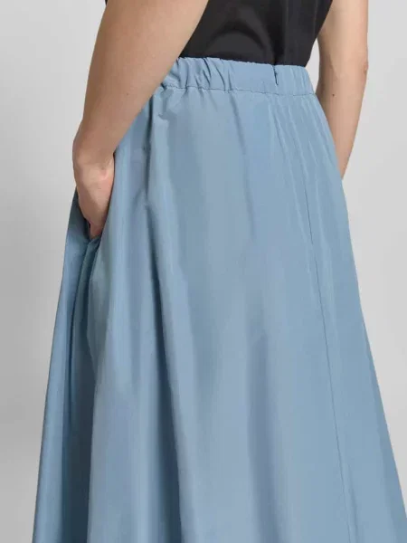 Spódnica midi z dodatkiem bawełny model FORMICA' Weekend Max Mara niebieska