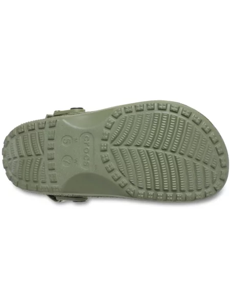 Pantofi Crocs din piele de căprioară verde