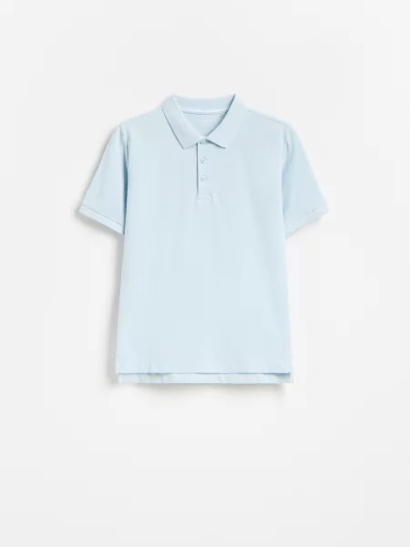 Reserved Tricou polo albastru-pal albastru