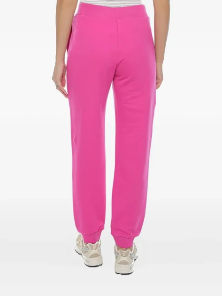 Pantaloni Chiara Ferragni cu broderie roz