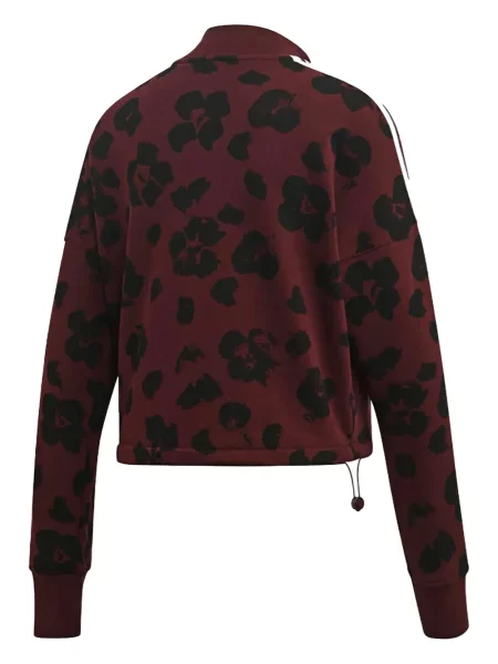 Pruhované krajkové pruhované tričko Adidas s vázáním šedé