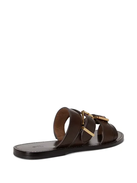 Bőr húzózsinór pólóing Polo Ralph Lauren barna