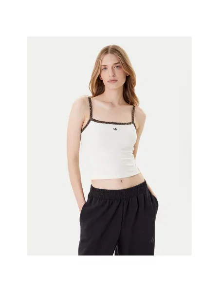 Adidas Топ Leopard Slim Fit білий