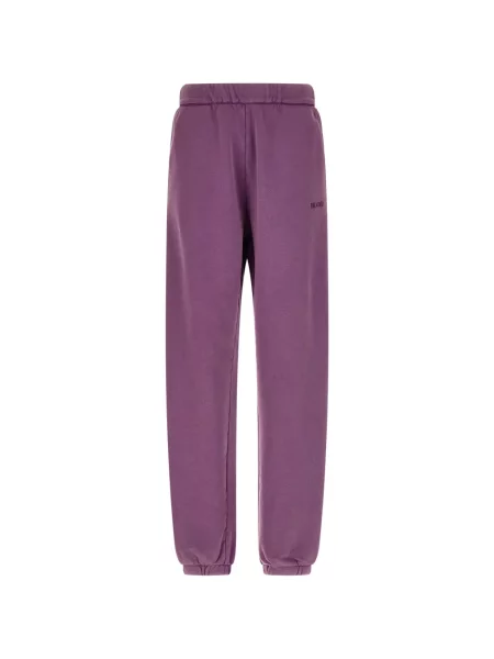 Pantaloni The Attico alergare cu autograf violet
