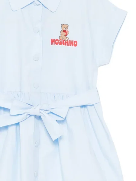 Sukienka dziecięca Moschino niebieska