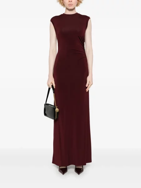 Rochie maxi Stella Mccartney fără mâneci de costum roșu
