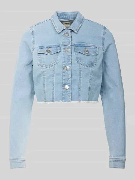 Kurtka jeansowa o kroju slim fit z mieszanki bawełny model WONDER' Only niebieska