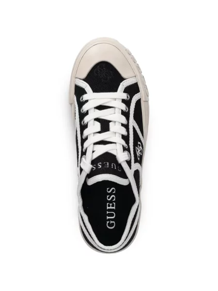 Sneakerși Guess cu autograf negru