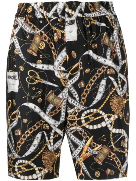 Bermude Moschino cu imagine negru