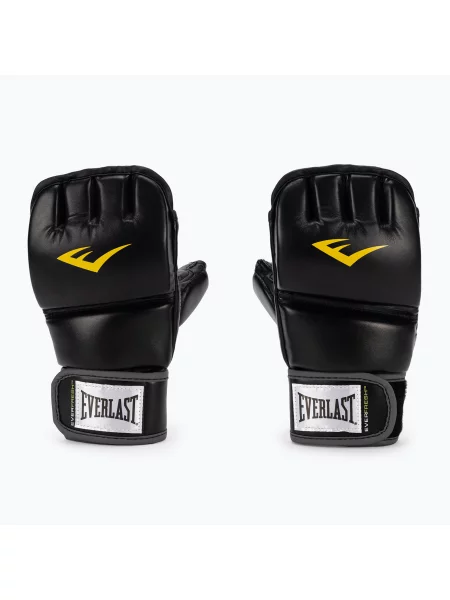 Rękawice grapplingowe z kciukiem Everlast MMA Gloves czarne