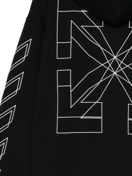 Hanorac cu glugă Off-white alb