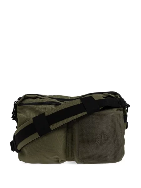 Geantă crossbody Stone Island cu strasuri verde