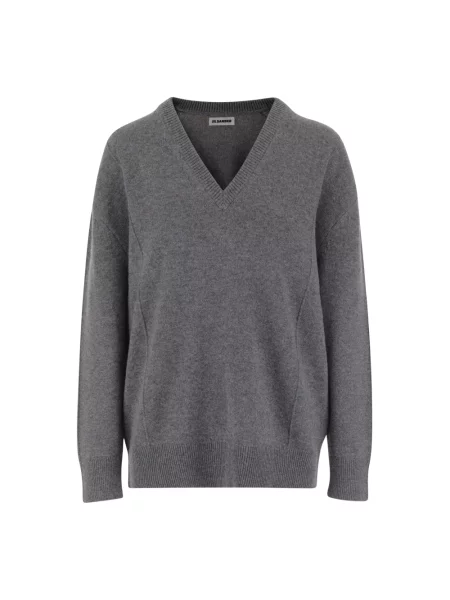 Sweter Jil Sander wełniany szary