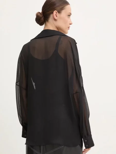 Блузка Answear Lab однотонна чорний