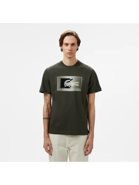 Lacoste T-Shirt Regular Fit zielona