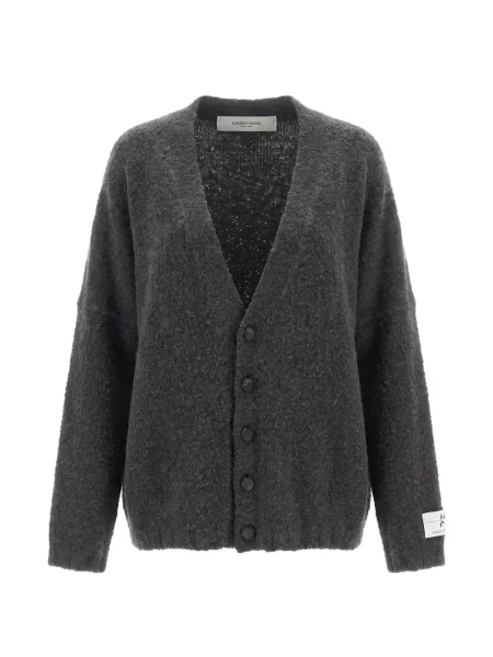Cardigan Golden Goose tricotate cu decolteu în V gri
