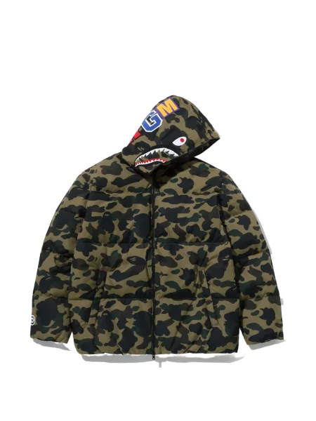 Geacă A Bathing Ape® cu imagine cu model camuflaj verde