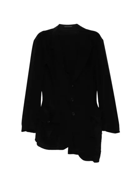 Geacă Yohji Yamamoto asimetrică negru