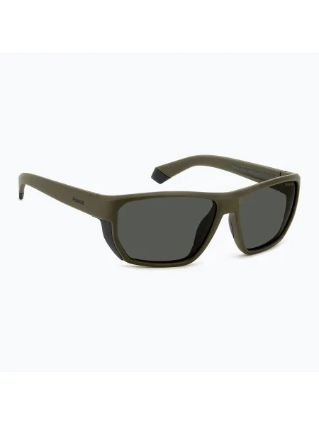 Ochelari de soare polarizați Polaroid PLD mat verde/gri pentru bărbați gri