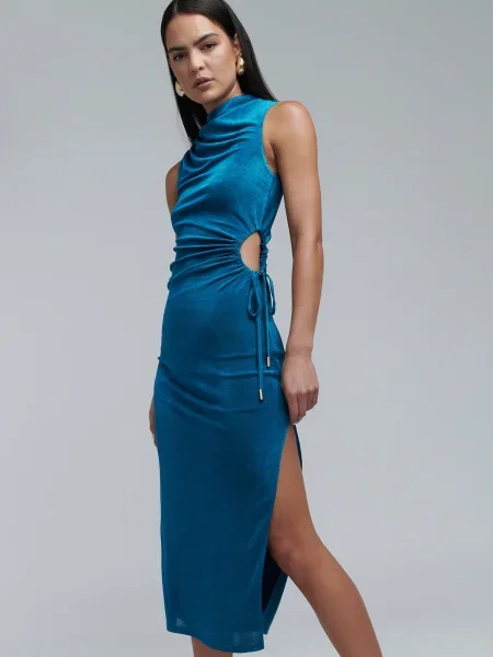 BWLDR Rochie Lenora petrol verde