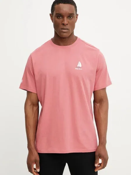 Тениска Helly Hansen с принт розово