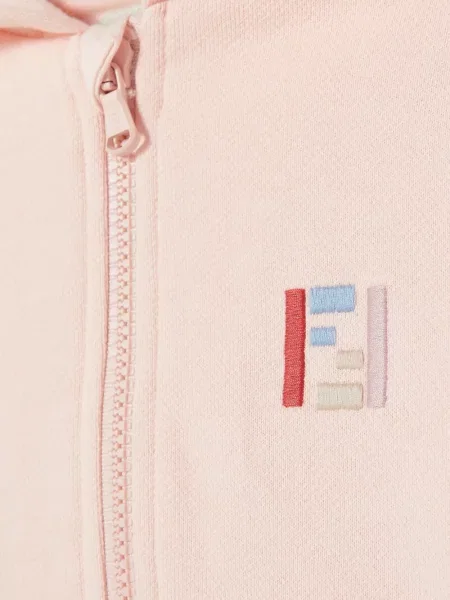 Bluza z kapturem dziecięca Fendi różowa