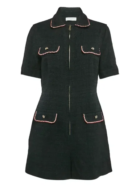 Kombinezon Sandro tweedowy czarny