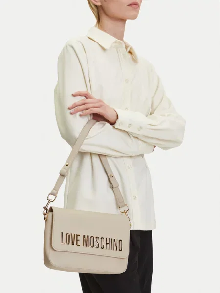 Táska LOVE MOSCHINO Ekru