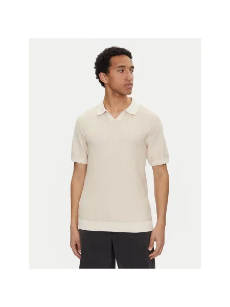 Jack&Jones Polo marškinėliai Ceaston Regular Fit smėlio