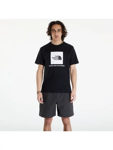 Tricou The North Face S/S Raglan Redbox Tee TNF Black M negru