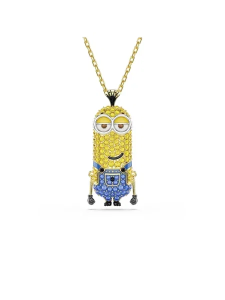 Swarovski naszyjnik z zawieszką pozłacany kryształ Swarovski MINIONS
