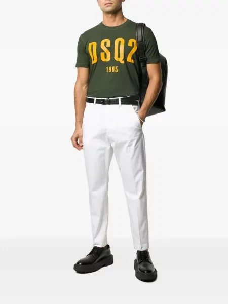 Scurt tricou Dsquared2 cu imagine verde