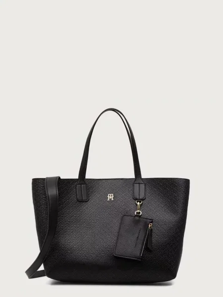 TOMMY HILFIGER Kabelka SATCHEL MONO' čierna