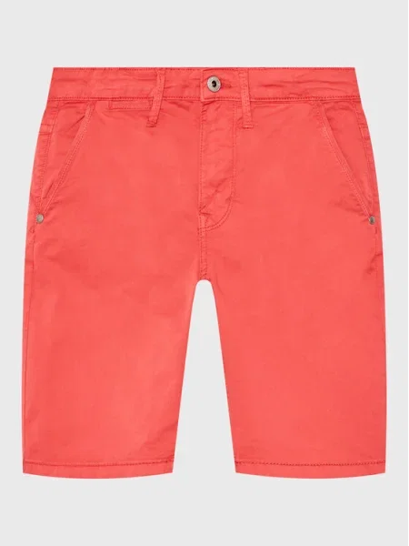 Pantaloni scurți din denim copii Pepe Jeans roșu