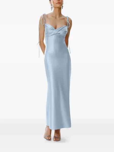 Rochie maxi Framboise fără mâneci de costum albastru